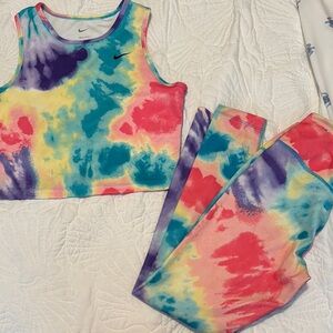 Nike Colorful Tie-Dye Activewear Set